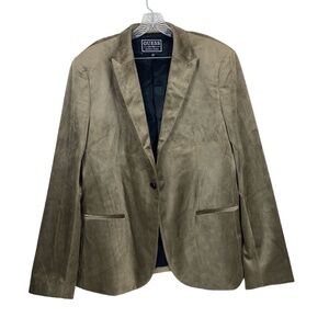 NEW Guess Fulham Blazer Jacket Men's XXL Velvet Champagne